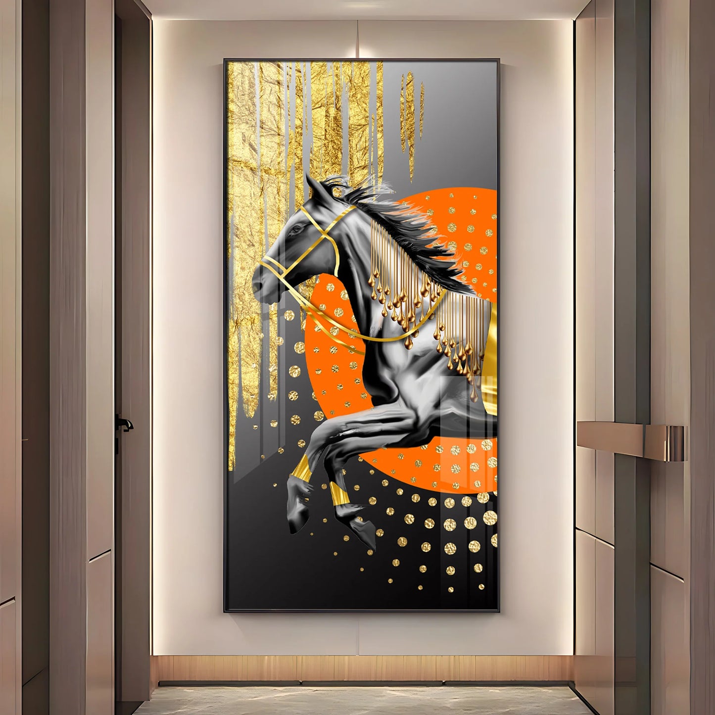 Modern Horse Premium Acrylic Vertical Wall Art
