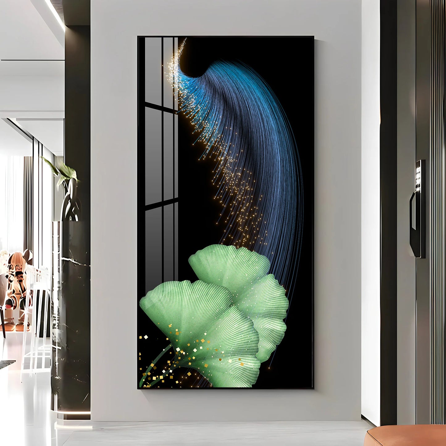 Celestial Showers Premium Acrylic Vertical Wall Art