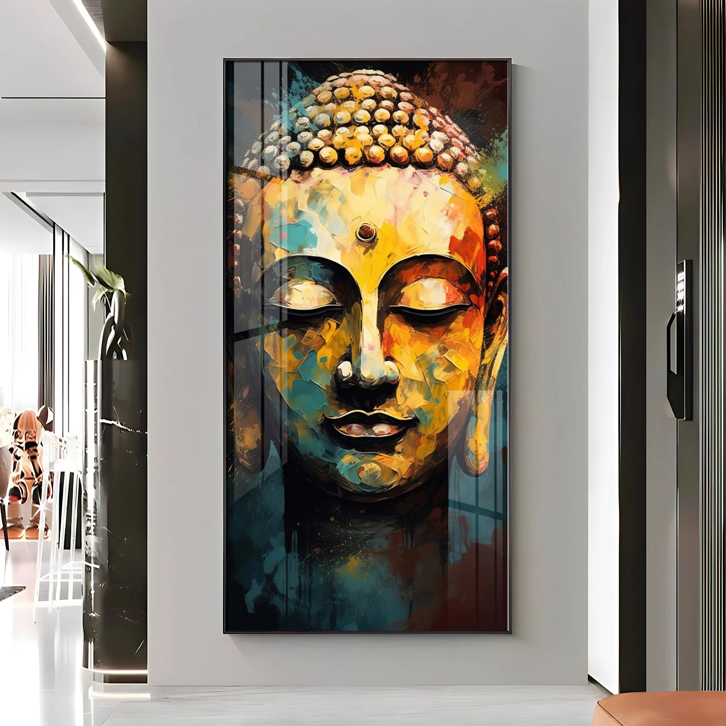 Eternal Gaze Buddha Premium Acrylic Vertical Wall Art