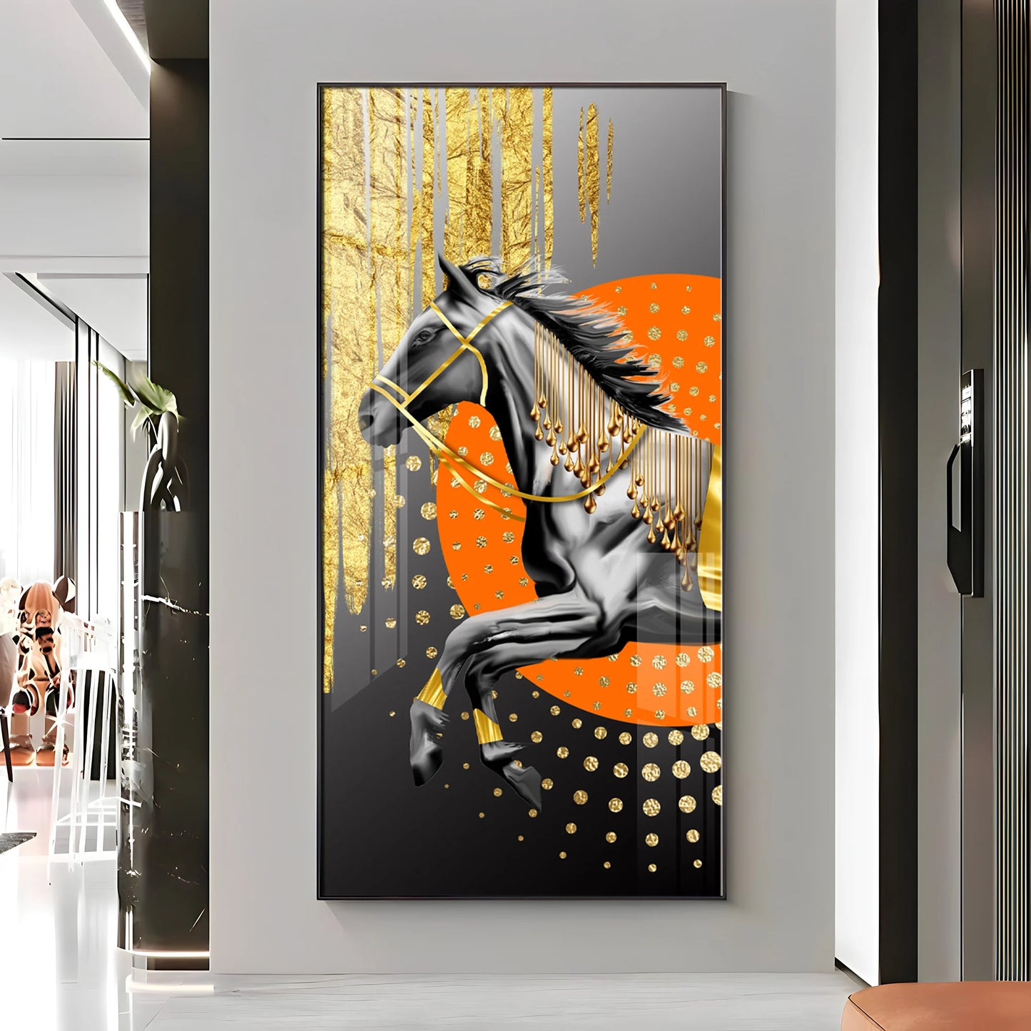 Modern Horse Premium Acrylic Vertical Wall Art