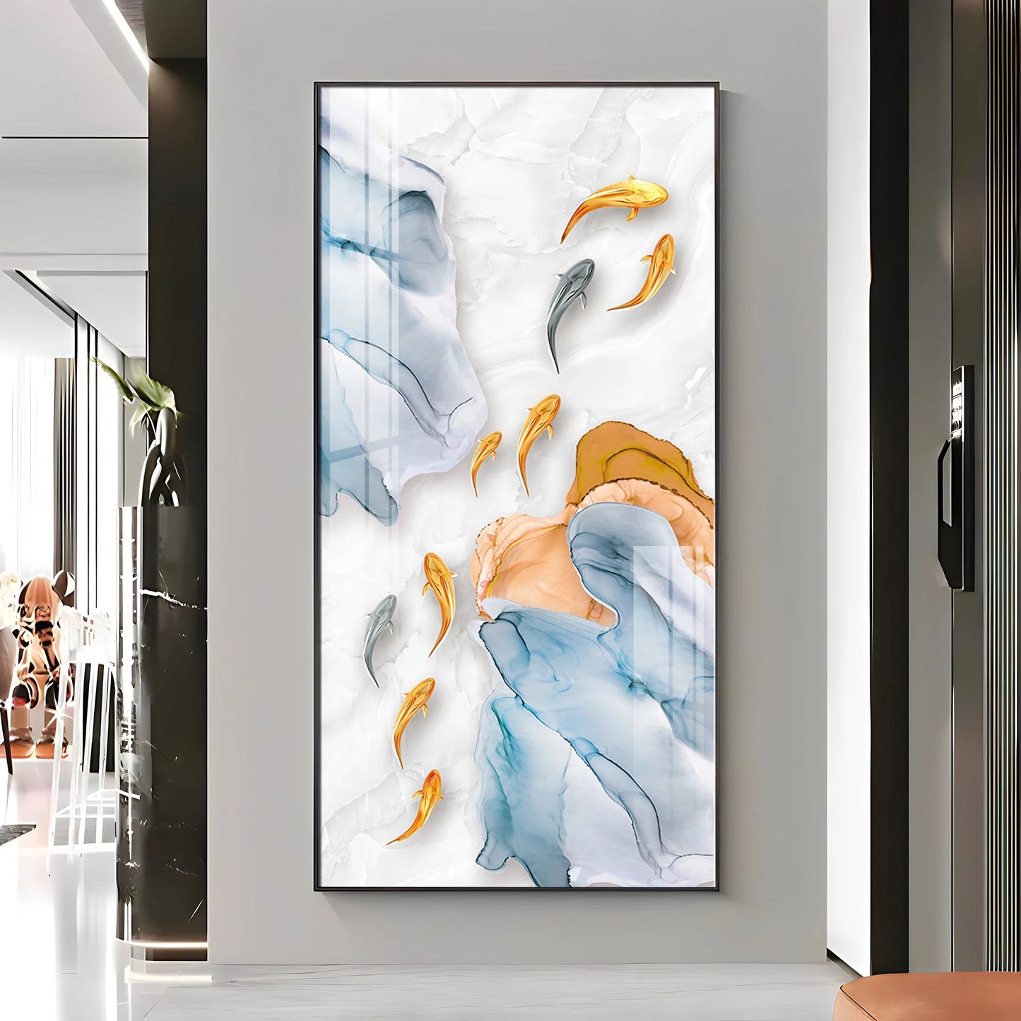 Goldfish Premium Acrylic Vertical Wall Art