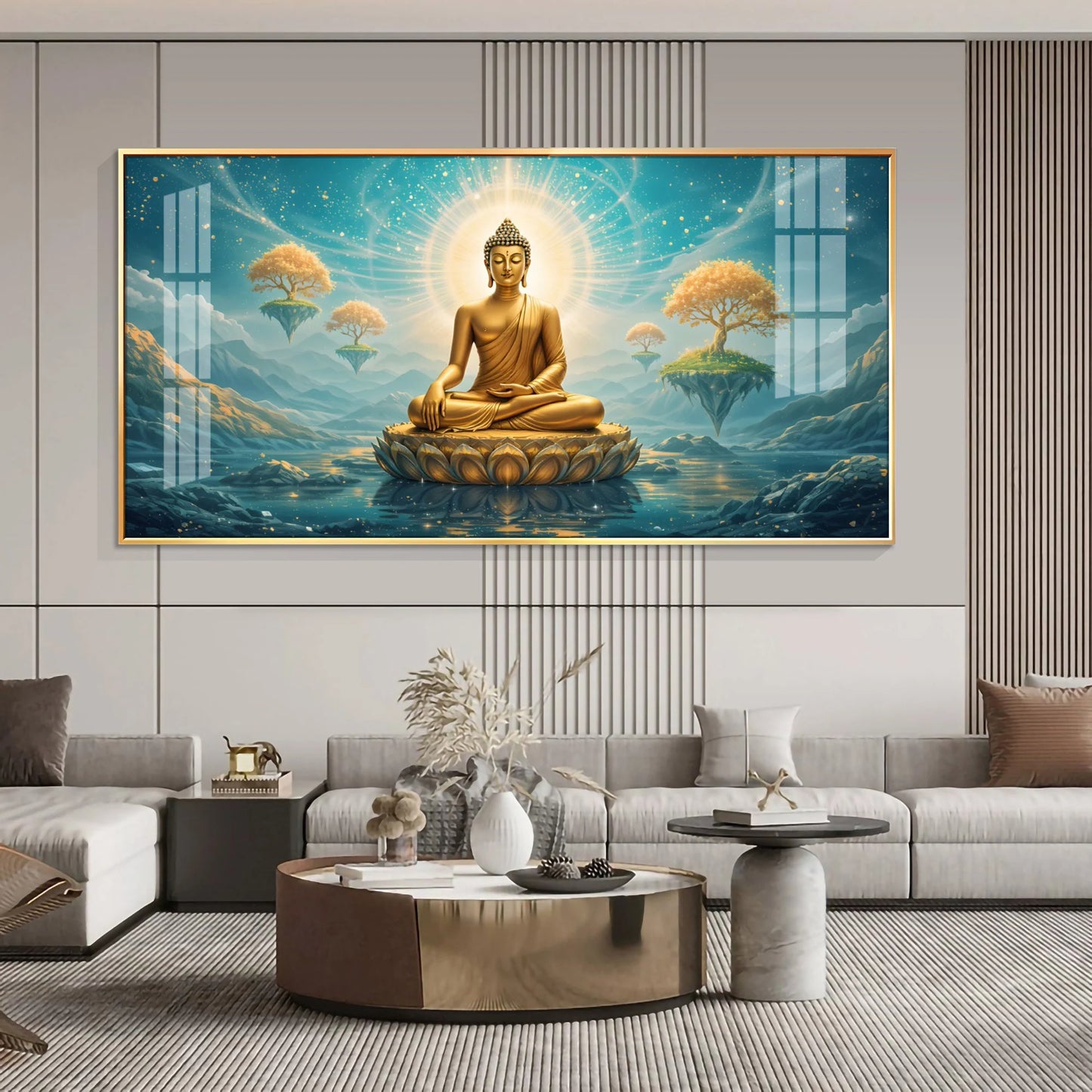 Buddha Enlightened Essence Premium Acrylic Horizontal Wall Art