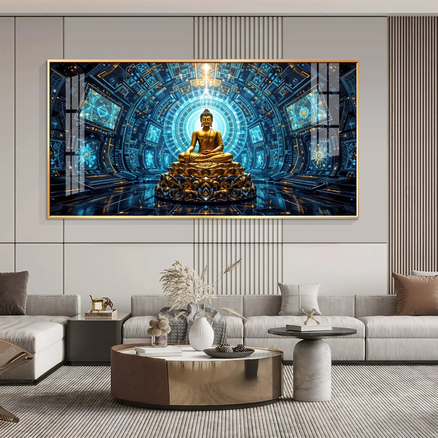 Luxe Zen Buddha Premium Acrylic Horizontal Wall Art