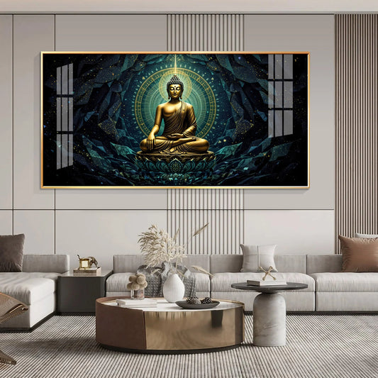 Zen Haven Buddha Premium Acrylic Horizontal Wall Art