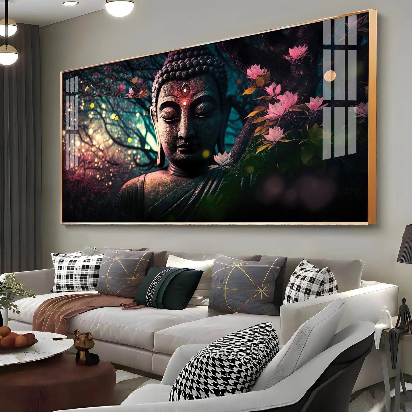 Calm Buddha Premium Acrylic Horizontal Wall Art