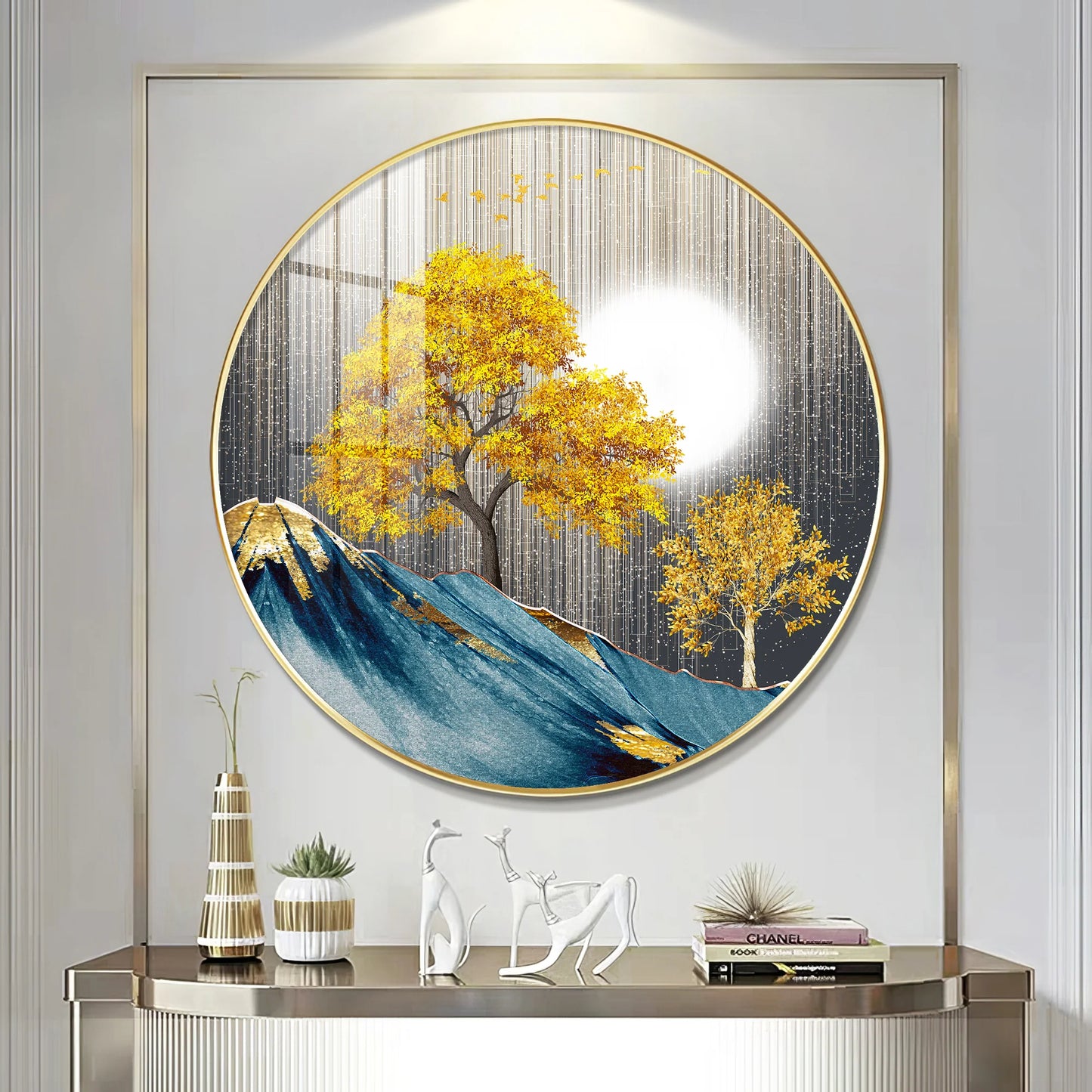 Dreaming Forest Premium Acrylic Round Wall Art