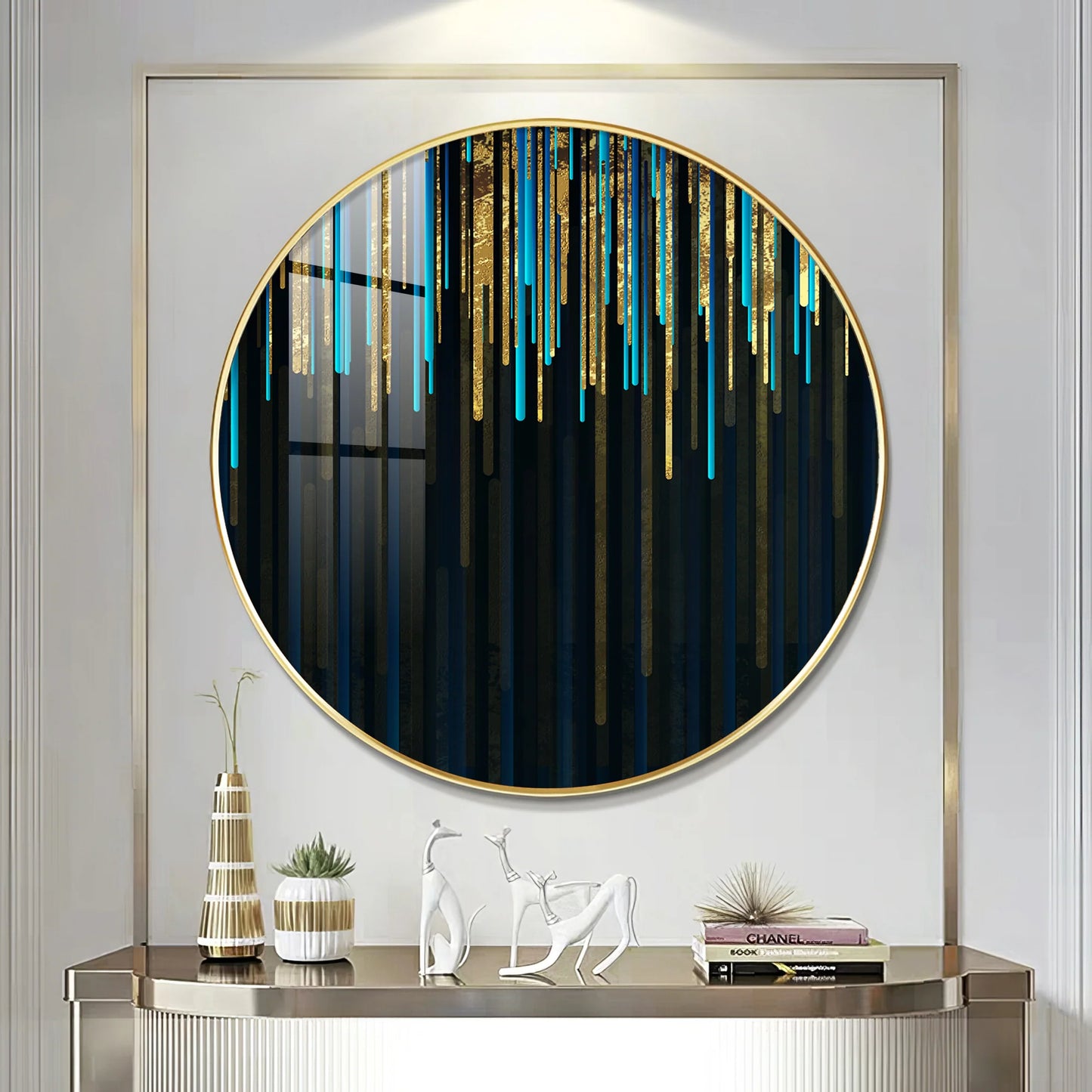 Colorful Palette Premium Acrylic Round Wall Art