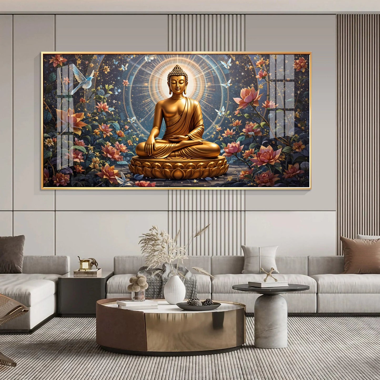 Meditative Masterpiece Premium Acrylic Horizontal Wall Art