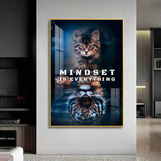 Mindset Is Everything Premium Acrylic Vertical Wall Art