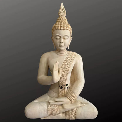 2 Feet Buddha Wooden Statue