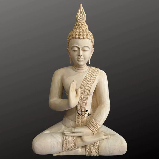 2 Feet Buddha Wooden Statue