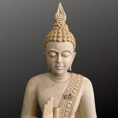 2 Feet Buddha Wooden Statue