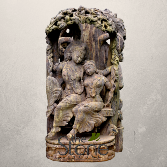 Radha Krishna Statue In Sandstone 5ft