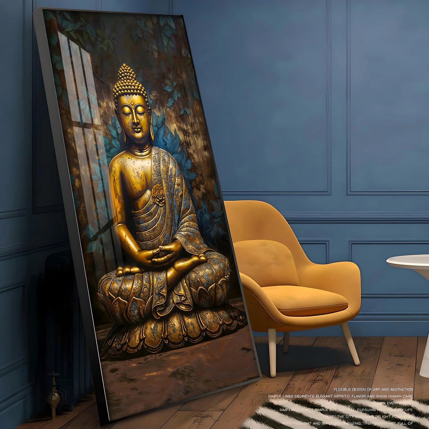 Tranquil Vista Buddha Premium Acrylic Vertical Wall Art