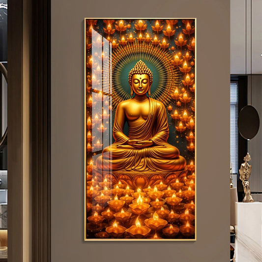 Buddha's Faithfulness Premium Acrylic Vertical Wall Art