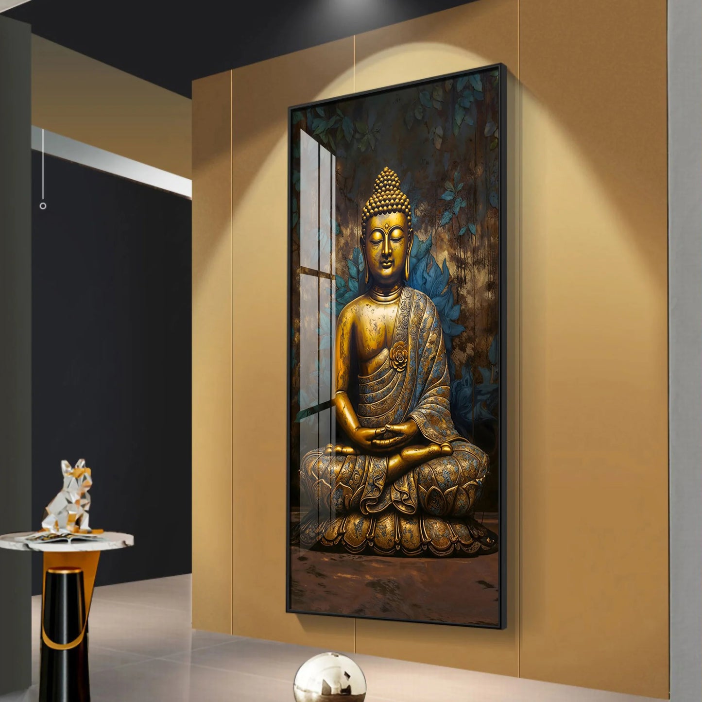 Tranquil Vista Buddha Premium Acrylic Vertical Wall Art