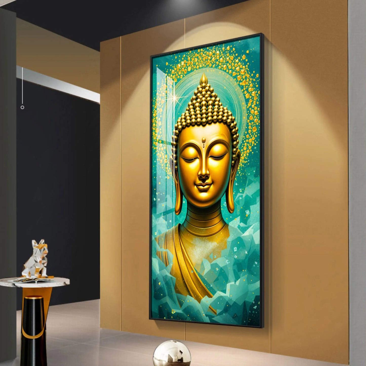 Contemporary Buddha Essence Premium Acrylic Vertical Wall Artq