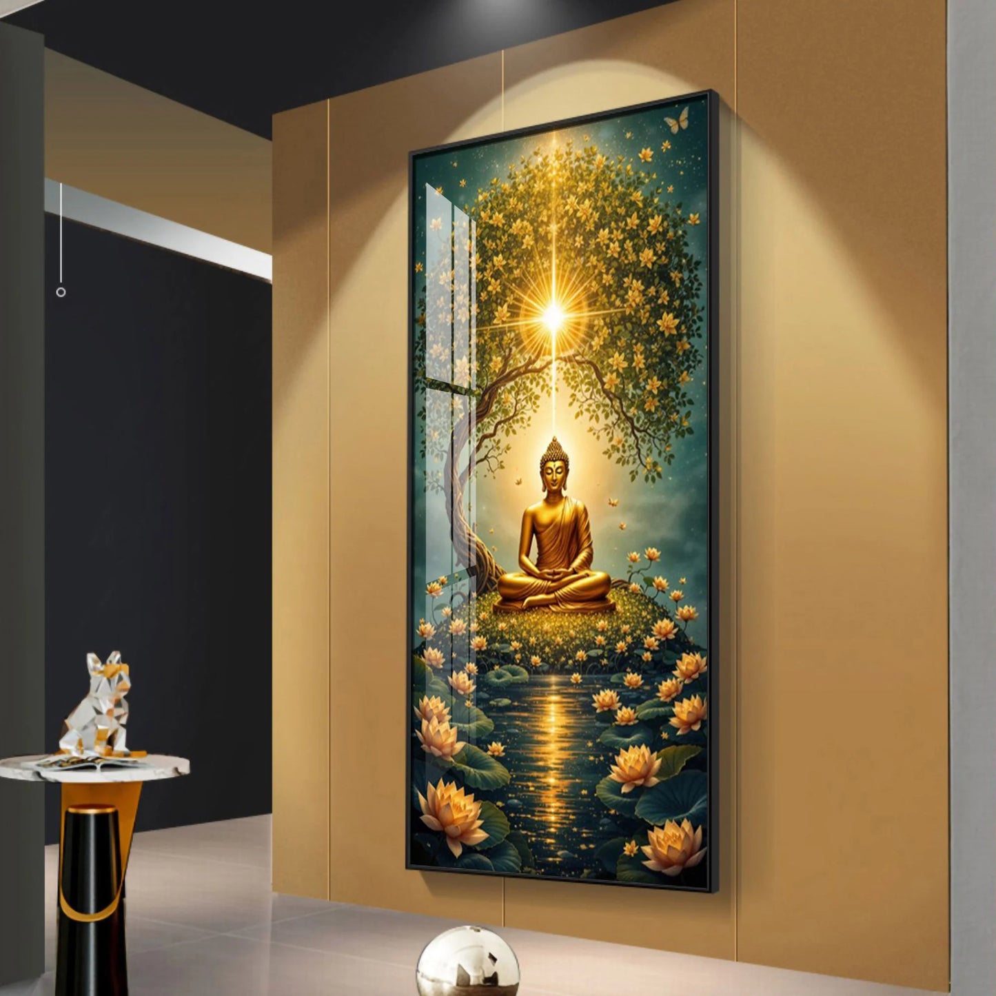 Buddha Harmony Haven Premium Acrylic Vertical Wall Art