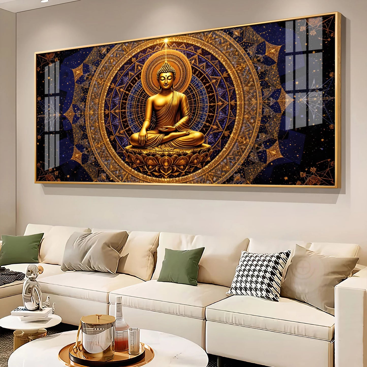 Buddha Bliss Premium Acrylic Horizontal Wall Art