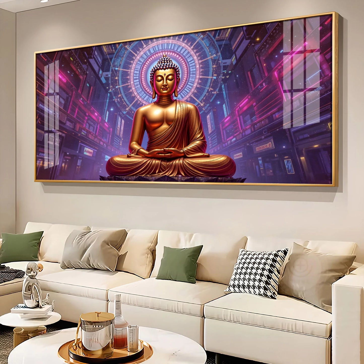 Harmony Buddha Display Premium Acrylic Horizontal Wall Art