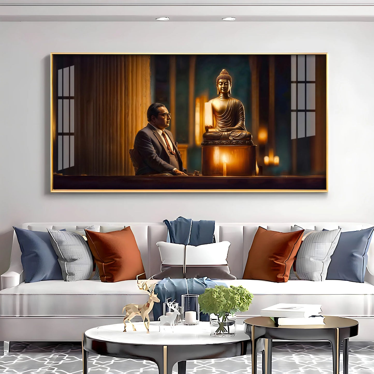 Meditative Moments Premium Acrylic Horizontal Wall Art