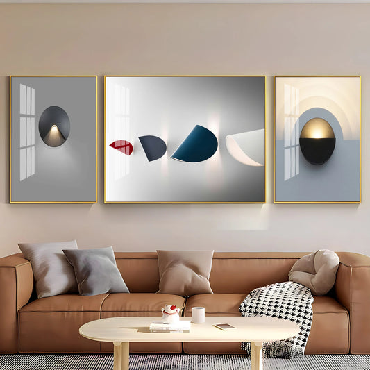 Fortune Art Premium Acrylic Wall Art (Set of 3)