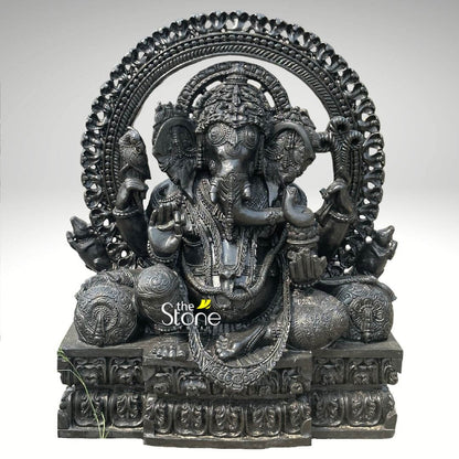 36” Large Sitting Lord Ganapati Statue