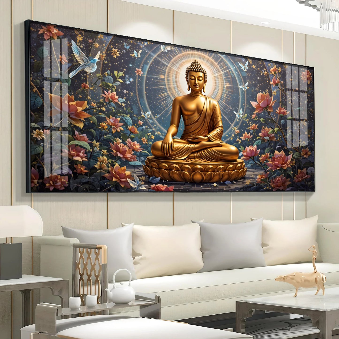 Meditative Masterpiece Premium Acrylic Horizontal Wall Art
