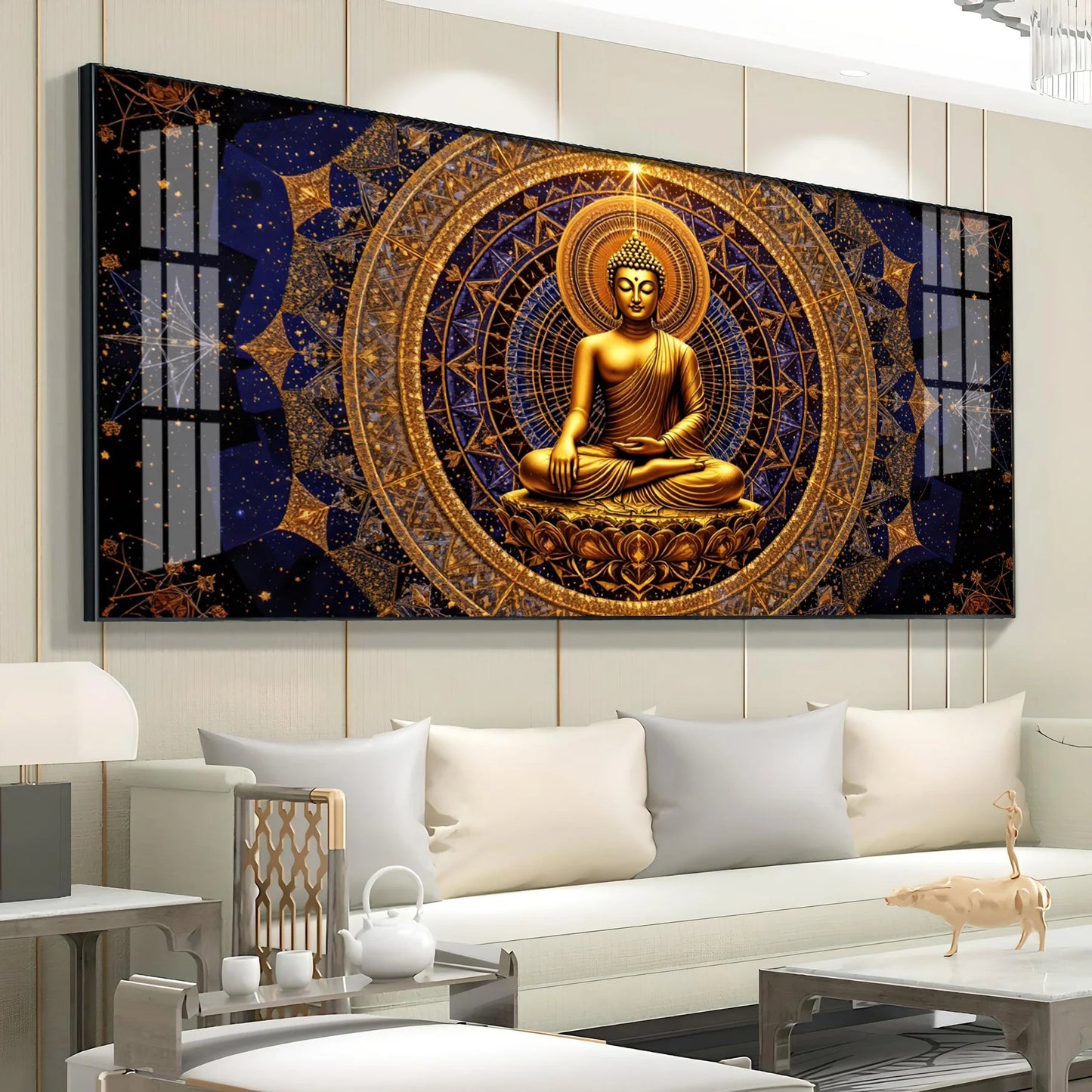 Buddha Bliss Premium Acrylic Horizontal Wall Art