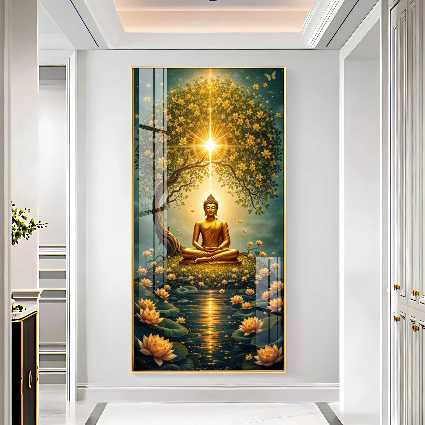 Buddha Harmony Haven Premium Acrylic Vertical Wall Art