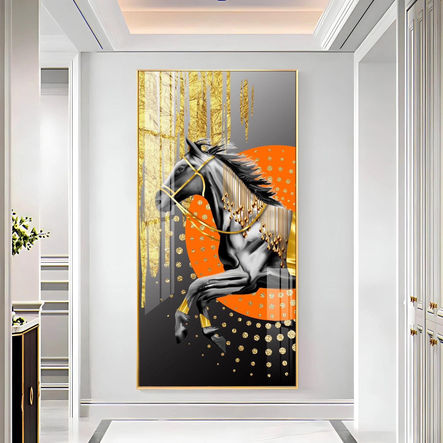 Modern Horse Premium Acrylic Vertical Wall Art
