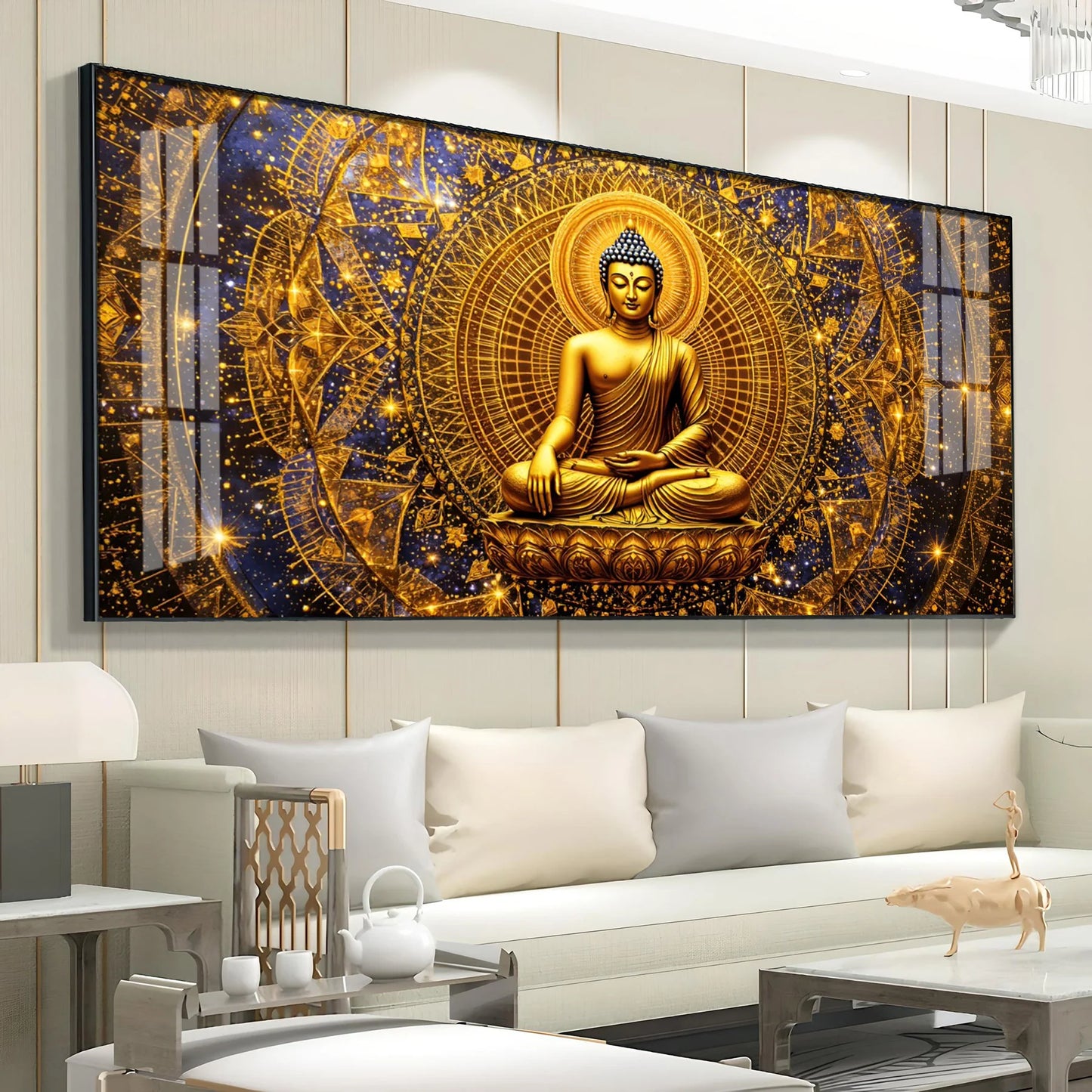 Radiant Buddha Premium Acrylic Horizontal Wall Art