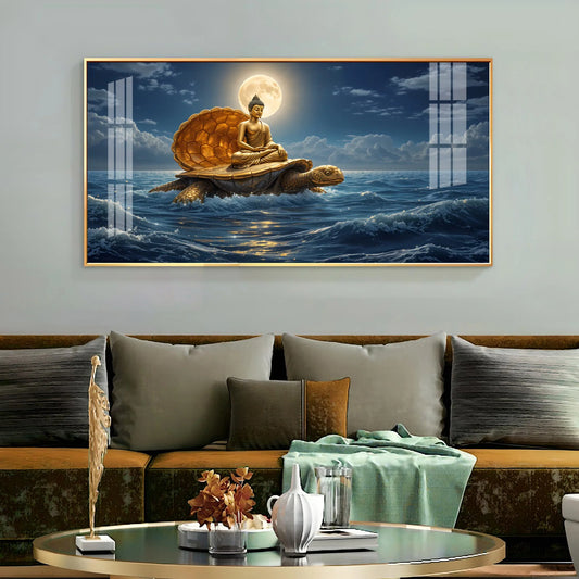 Budda Ocean Embrace Premium Acrylic Horizontal Wall Art