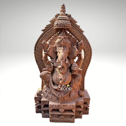 4.5 Feet Sandstone Ganesha Statue