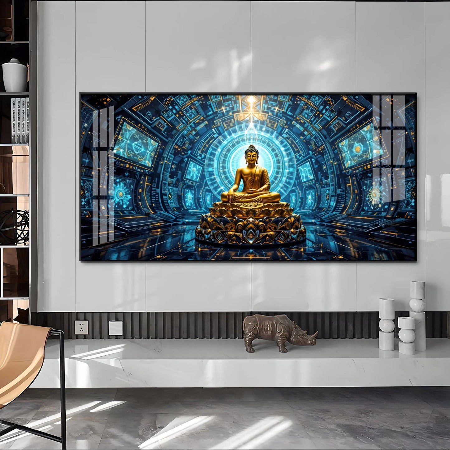 Luxe Zen Buddha Premium Acrylic Horizontal Wall Art