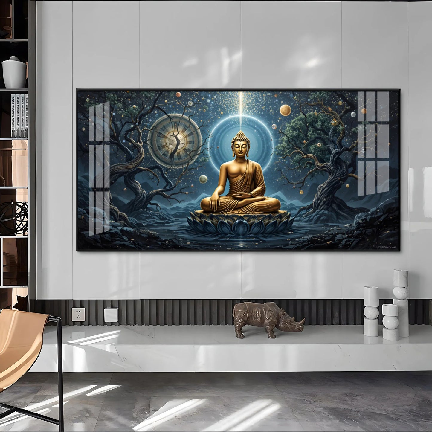 Celestial Buddha Premium Acrylic Horizontal Wall Art