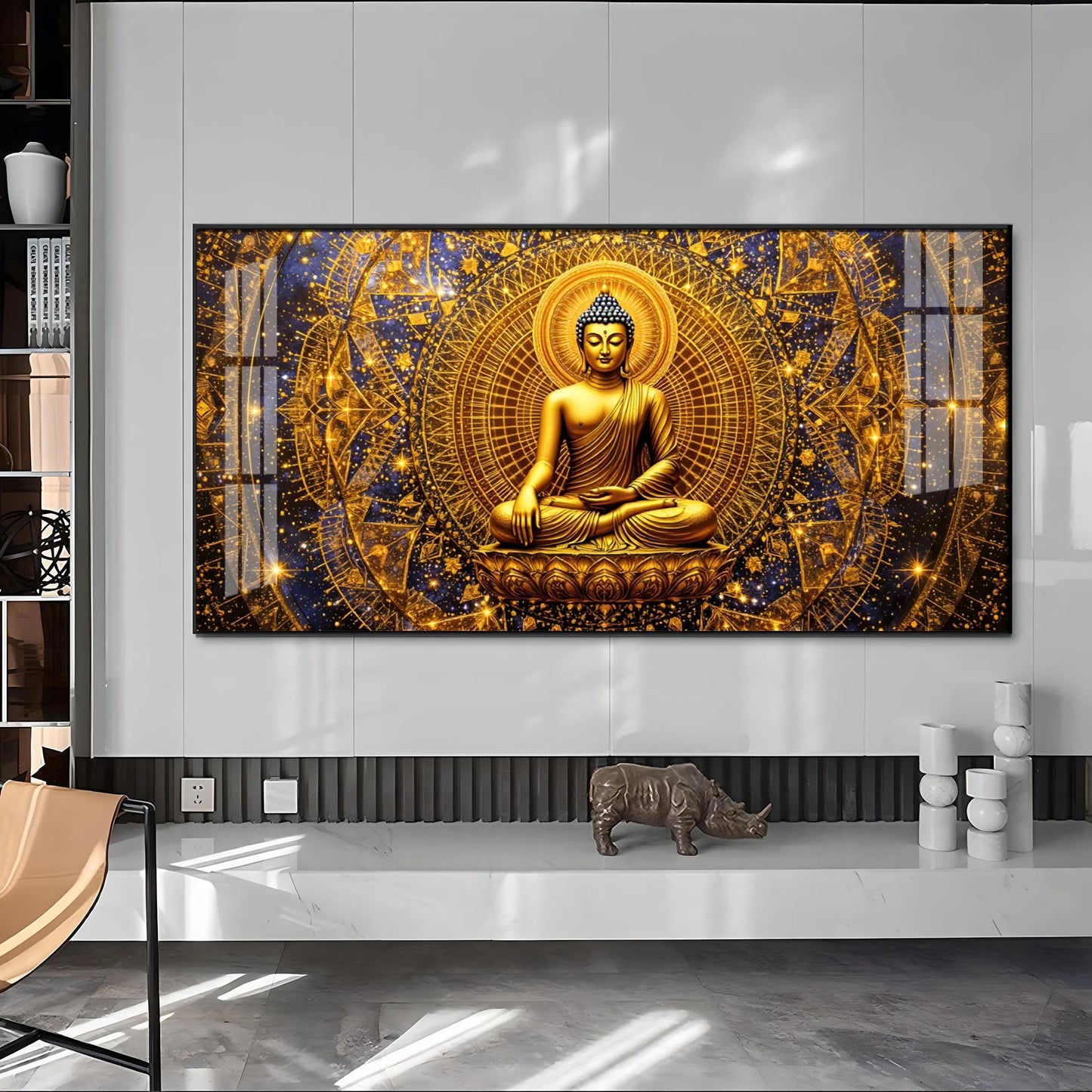 Radiant Buddha Premium Acrylic Horizontal Wall Art