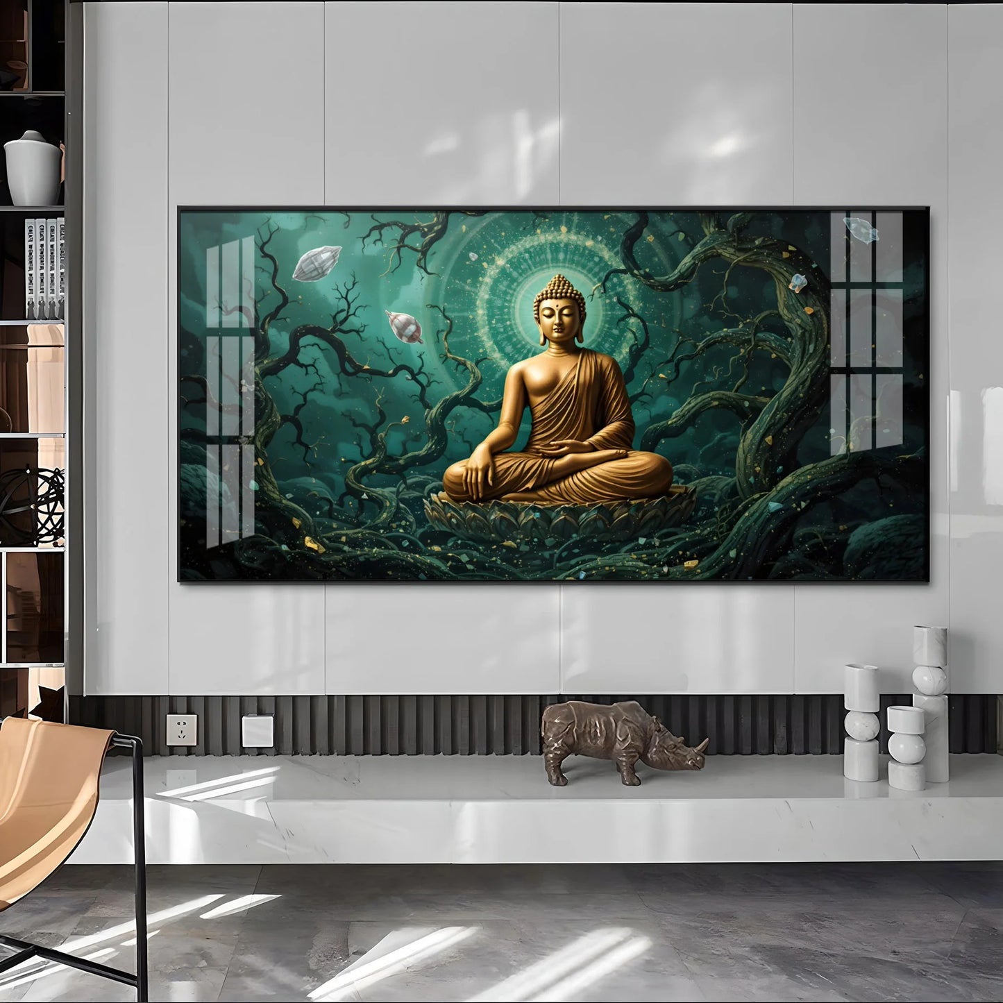 Buddha's Embrace Premium Acrylic Horizontal Wall Art