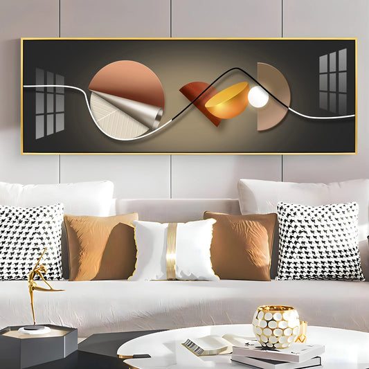 Floating Figures Luxury Crystal Horizontal Wall Art