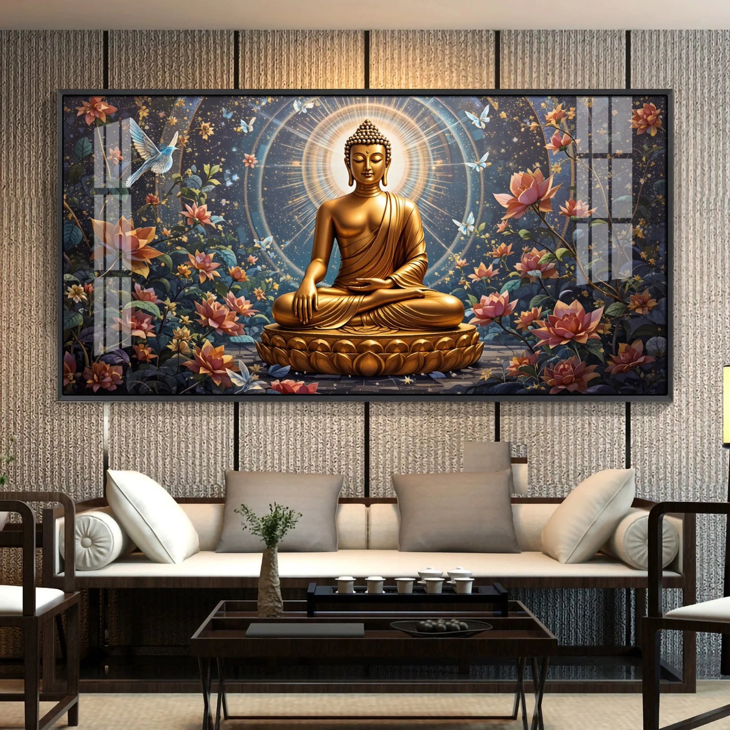 Meditative Masterpiece Premium Acrylic Horizontal Wall Art