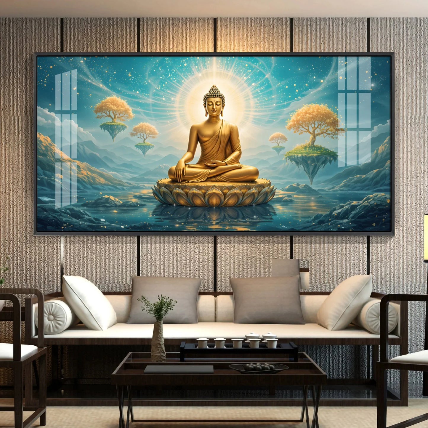 Buddha Enlightened Essence Premium Acrylic Horizontal Wall Art