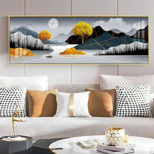 Fantasy Island Luxury Crystal Horizontal Wall Art