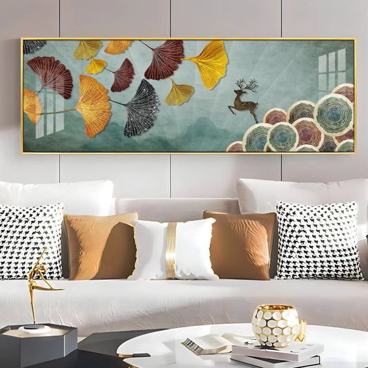 Autumn Calling Luxury Crystal Horizontal Wall Art