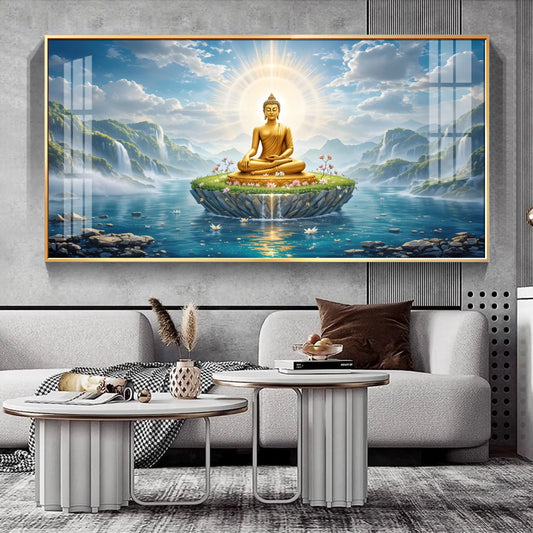 The Buddha's Haven Premium Acrylic Horizontal Wall Art