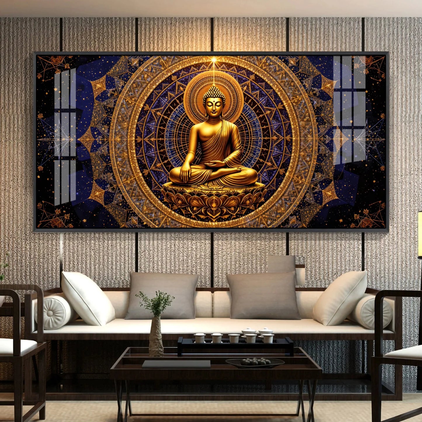 Buddha Bliss Premium Acrylic Horizontal Wall Art