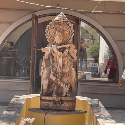 Antique Krishna Statue 5ft