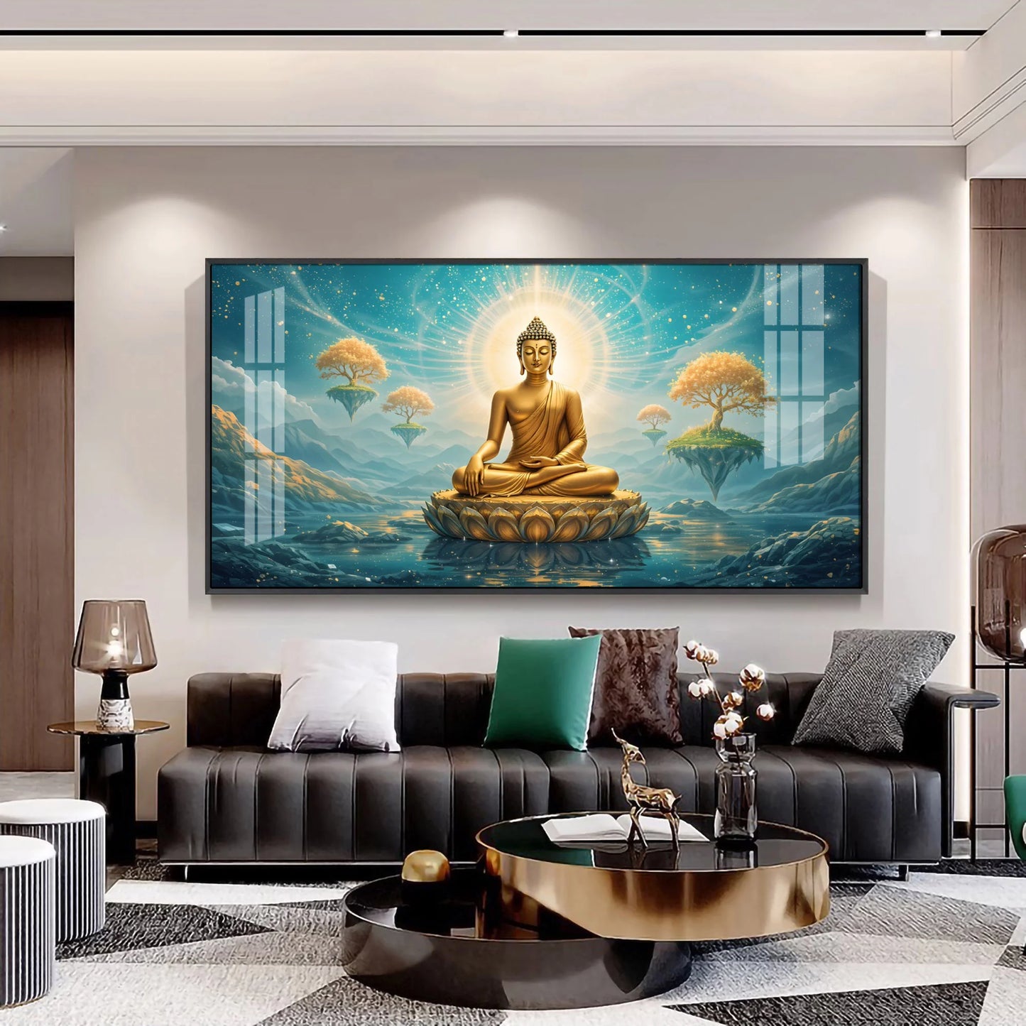 Buddha Enlightened Essence Premium Acrylic Horizontal Wall Art