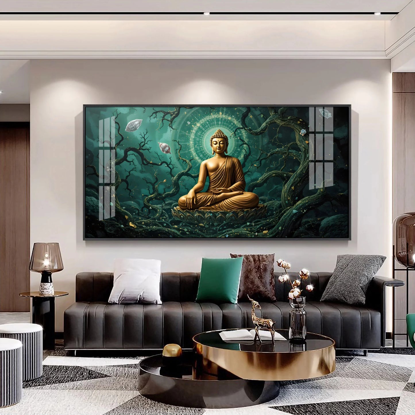 Buddha's Embrace Premium Acrylic Horizontal Wall Art