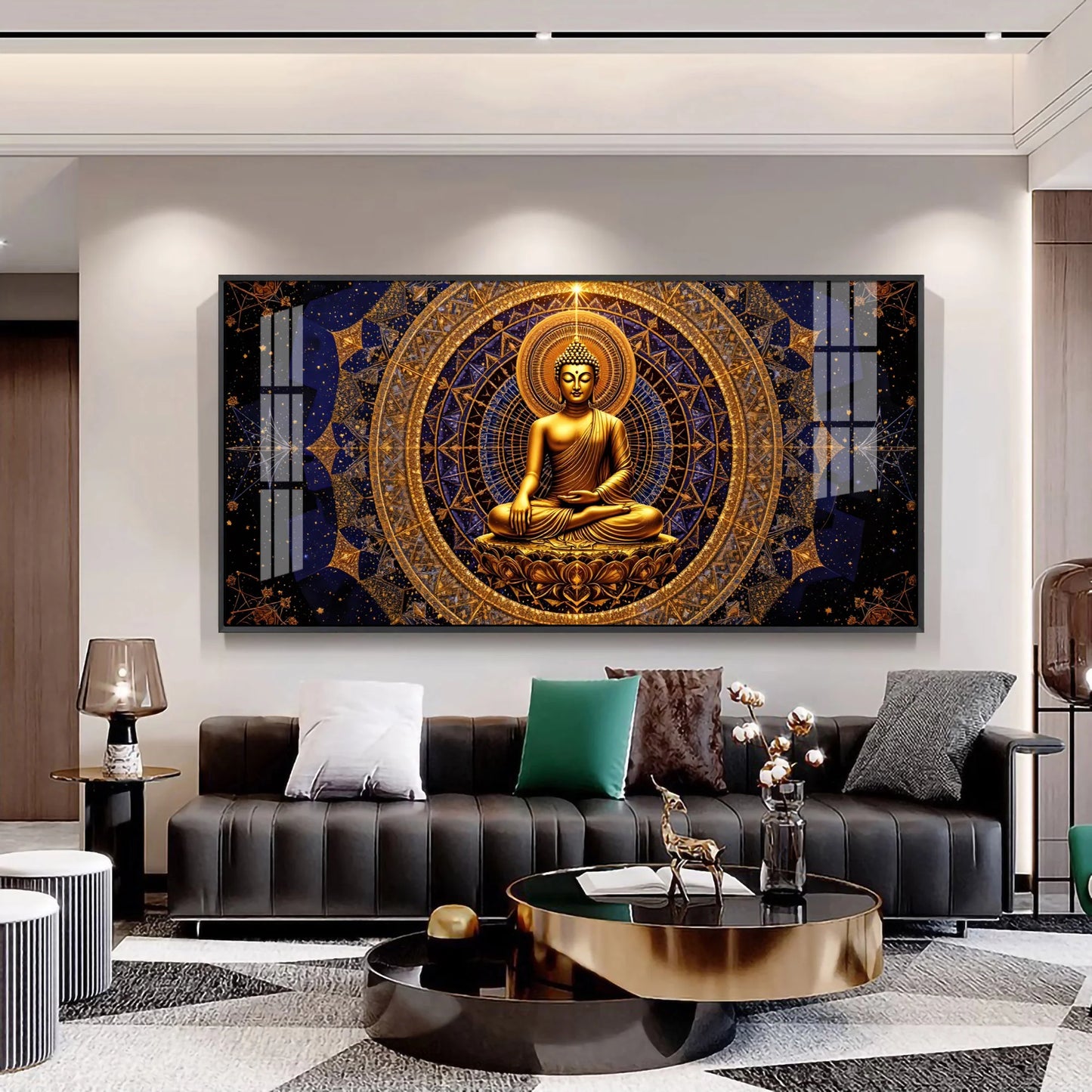 Buddha Bliss Premium Acrylic Horizontal Wall Art