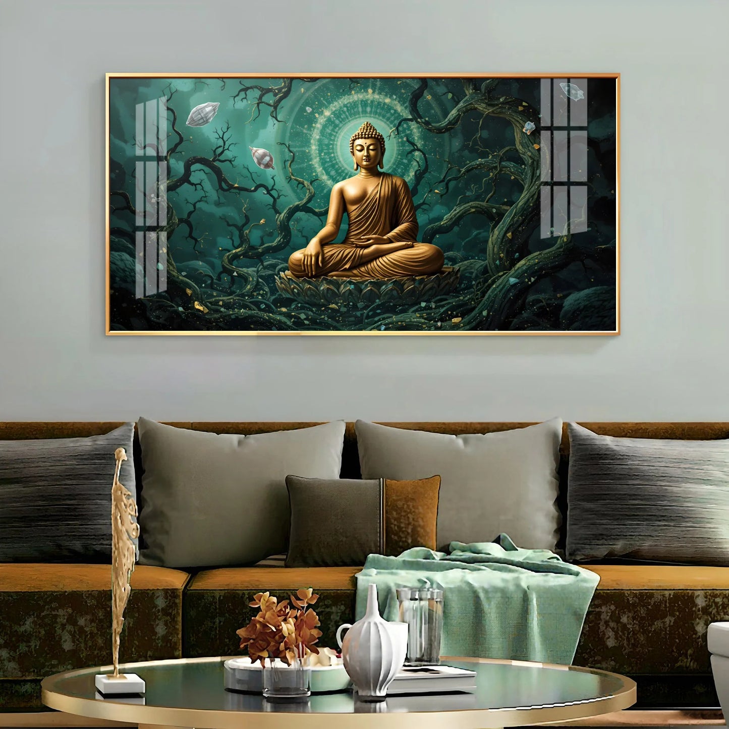 Buddha's Embrace Premium Acrylic Horizontal Wall Art